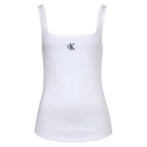 Calvin Klein Tanktop CK RIB TANK TOP met hoekige hals