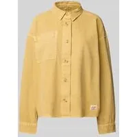 mustang Relaxed fit jeansblouse met borstzak, model ‘Style Salinas’