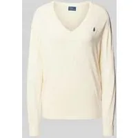 Polo Ralph Lauren Gebreide pullover met logostitching en V-hals