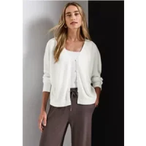 Street One Dames Jas met gebreide look in Wit