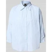 Boss Orange Boxy fit overhemdblouse van puur katoen