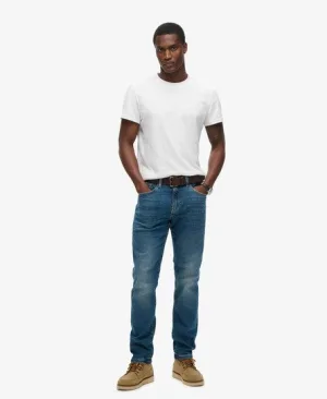Superdry Mannen Vintage Slimfit Jeans met Rechte Pijpen Blauw