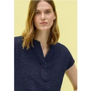 Cecil Dames Gestructureerde blouse in Blauw
