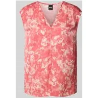 Boss Blousetop met V-hals, model ‘Binadi’