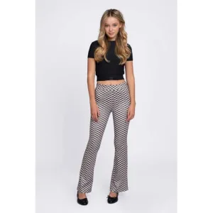 NIK&NIK flared broek bruin