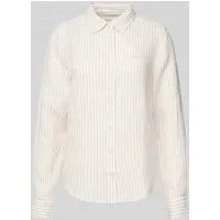 Gant Regular fit linnen overhemdblouse met logostitching