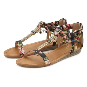 Lascana Sandalen Zomerschoen Sandalette, zomerschoen in festival-look VEGAN