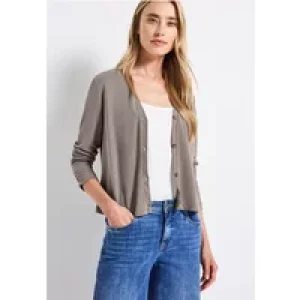 Street One Dames Silk-Look jasje in Bruin