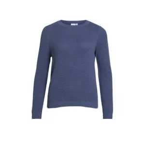 VILA pullover blauw gebreid