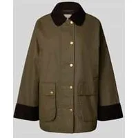 Gant Wide fit jack van katoenmix met klepzakken, model ‘Barn’