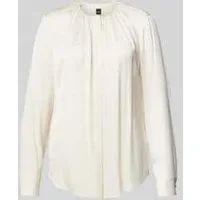 Boss Slim fit blouse met plooien, model ‘Banorah’