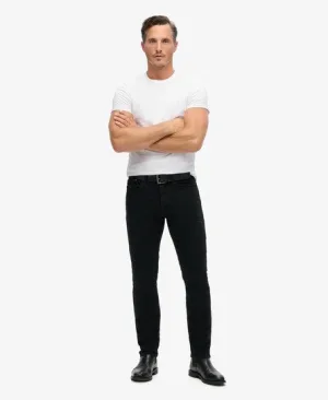 Superdry Mannen Vintage Slimfit Jeans met Rechte Pijpen Zwart