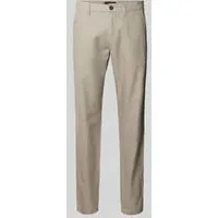 Marc O’Polo Tapered chino van een mix van katoen en linnen, model ‘OSBY JOGGER’