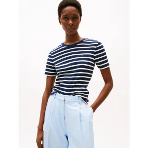 Tommy Hilfiger T-shirt SLIM CODY C-NK SS met geborduurd logo