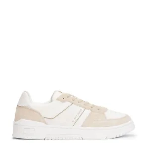 Tommy Jeans suède sneakers beige/wit