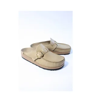 Birkenstock Buckley slippers taupe dames