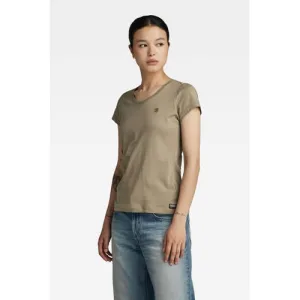 G-STAR T-shirt Eyben van katoen groen