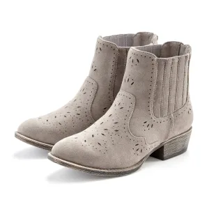 NU 20% KORTING: Lascana Laarsjes met cut-outs, laarzen vegan