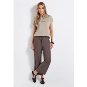 Street One Dames Shirt met folietekst in Beige