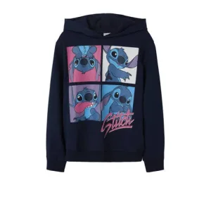 NAME IT KIDS Lilo & Stitch hoodie donkerblauw