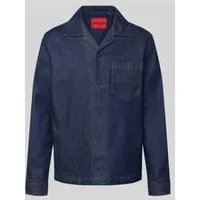 HUGO Regular fit overhemdjack met borstzak, model ‘Edelo’