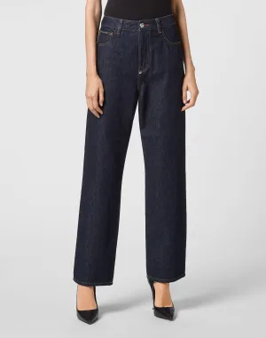 Denim Broek Losjes Iconic Plein