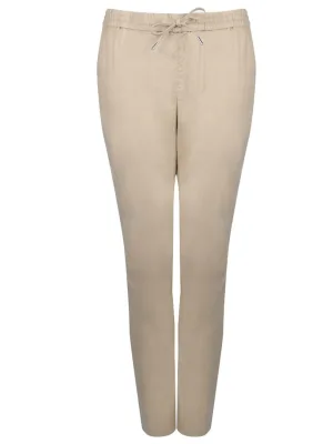 Gant broek Summer Linen Vrouw beige