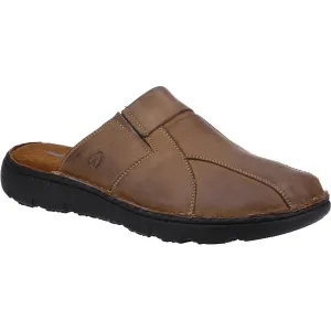 Hush Puppies Carson Mule Leren Sandaal Heren