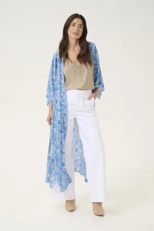 Kimono Loose fit Small Flowers Blue