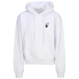 Off-White Caravaggio Lute Design Schwarzer ubergrosser Kapuzenpullover