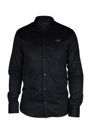 Philipp Plein Diamond Cut LS Iconisch overhemd Zwart