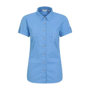 Mountain Warehouse Dames/dames Kokosnoot Shirt met korte mouwen (Helder Blauw)