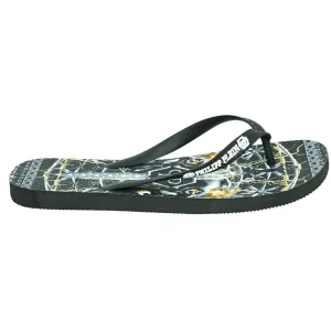 Philipp Plein Zwaardlogo Zwarte Slippers