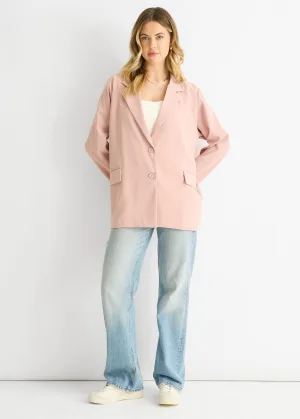 Blush Oversized Getailleerde Blazer