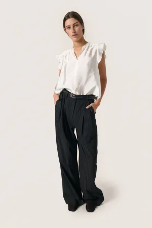 Blouse met korte mouwen Regular fit Whisper White