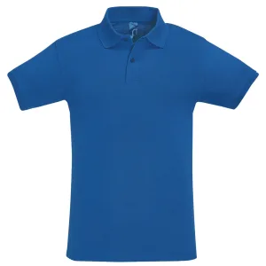 SOLS Heren Perfect Pique Korte Mouw Poloshirt (Koningsblauw)
