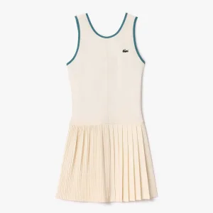Dames Lacoste Sport Ultra Dry Tennis Jurk met Uitneembare Voering in Multi kleur