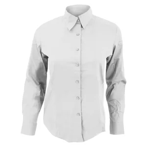 SOLS Dames/dames Eden Long Sleeve Fitted Work Shirt (Wit)