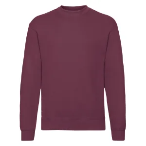 Fruit Of The Loom Heren Set-In Belcoro® garen Sweatshirt (Bordeaux)