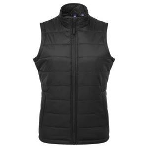 Premier Dames/Dames Recyclight Gewatteerd Gilet (Zwart)