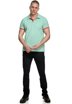 Contrast Polo Piqué Shirt Normale Pasvorm