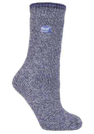 Dikke thermo sokken van merinowol voor dames – Lila