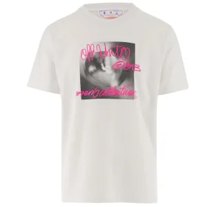 Gebroken wit Tornado-type slim-fit wit T-shirt