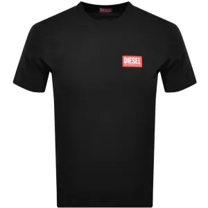 Diesel Red Box-logo zwart T-shirt
