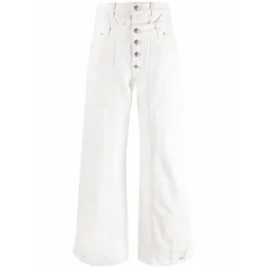 Diesel D-Laly-SP witte flare-fit jeans
