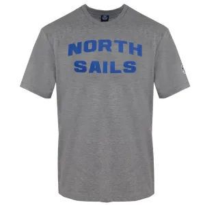 Grijs T-shirt met merklogo van North Sails
