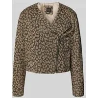 Boss Orange Regular fit bikerjack van katoenmix