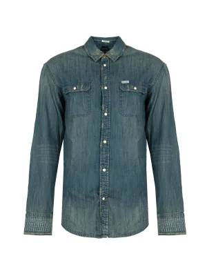 Guess overhemd Mannen blauw