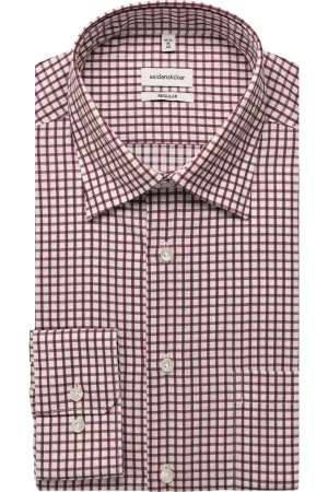 Seidensticker Overhemd rood, Geruit