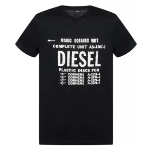 Diesel T-Diego-B6 zwart T-shirt